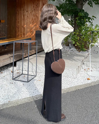 Loose-fit basic knit