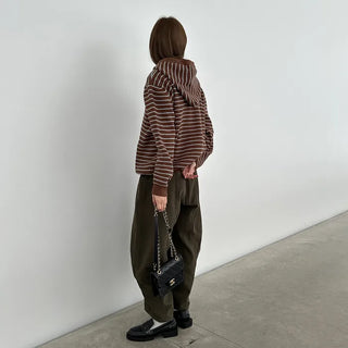 Striped Hoodie Knit