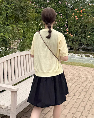 Balloon sleeveless midi dress
