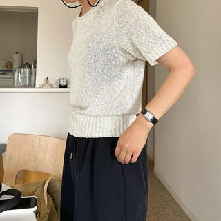 Linen Half Summer Knit