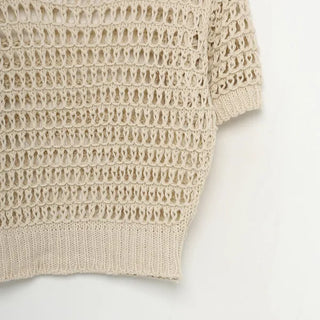 Perforated Cropped Knit