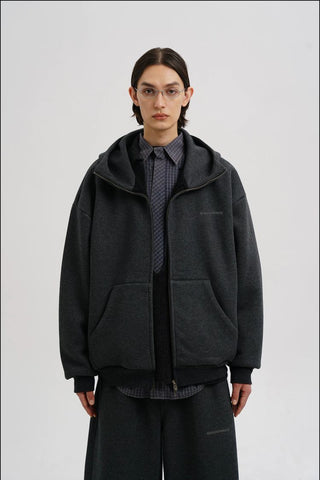 [MASONPRINCE] Air Layer Stand Collar Hoodie Set