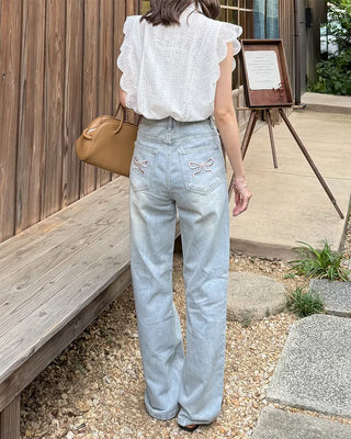 Wave Lace Sleeveless Shirt