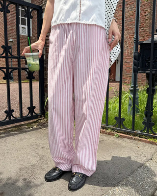 Double Stripe Summer Easy Pants