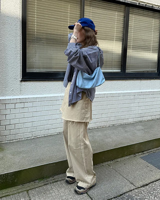 Checked hoodie shirt