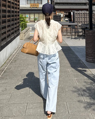 Bootcut denim pants
