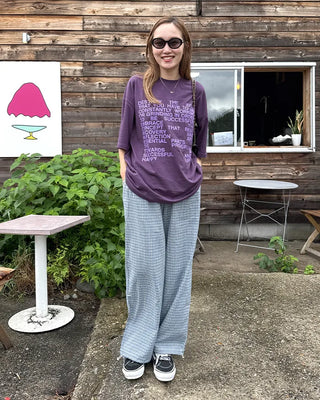 Casual Lettering Loose Fit Short Sleeve T-Shirt