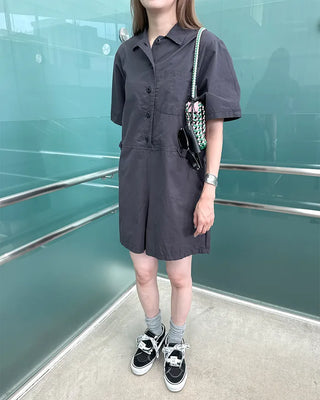 Simple short jumpsuit