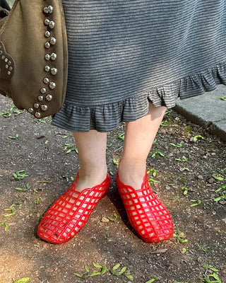 Jelly flat shoes