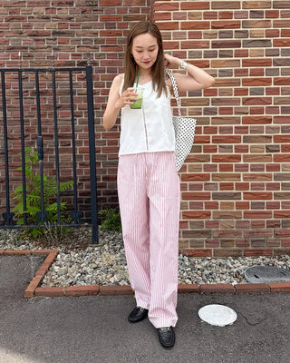 Flower stitch fagoting camisole
