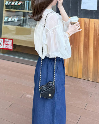 Organza sheer blouse