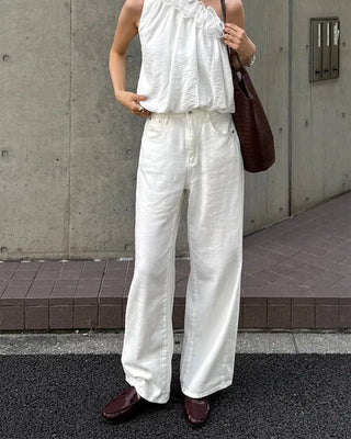 Round-toe simple loafers