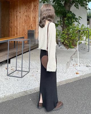 Loose-fit basic knit