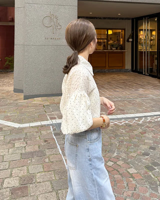 Polka Dot Balloon Blouse