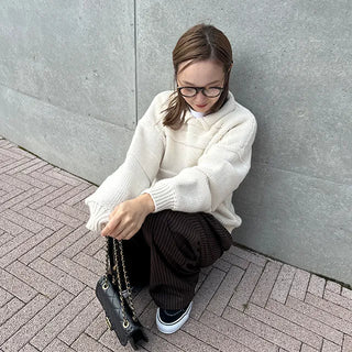 Color patchwork knit