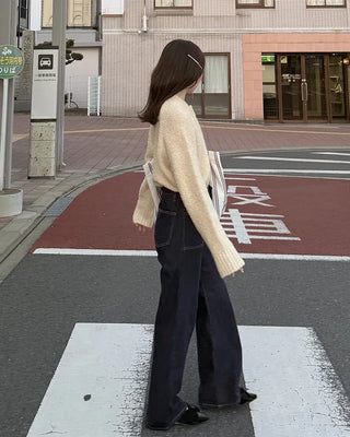 Bouclé Raglan Sleeve Cardigan