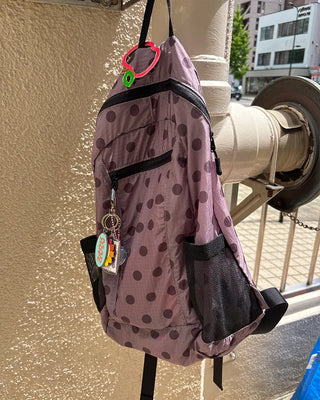 Polka Dot Nylon Backpack