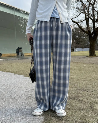 Checked Banding Pants