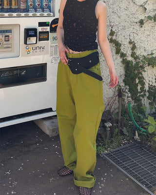 Colored cotton pants