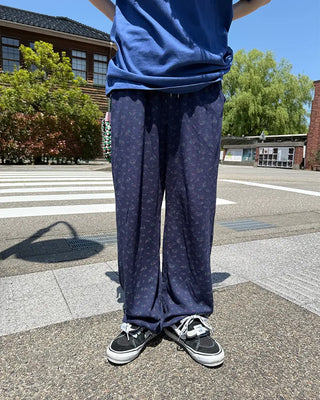 Flower Summer Waffle Easy Pants