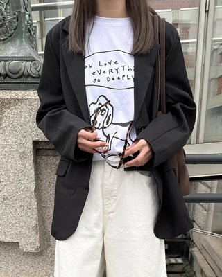 Dog lettering T-shirt