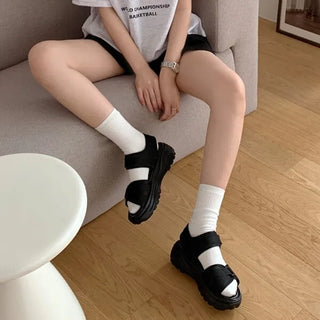 0440 Buckle Platform Sandals