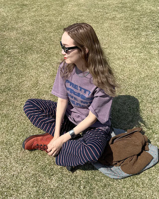 Striped Long Easy Pants