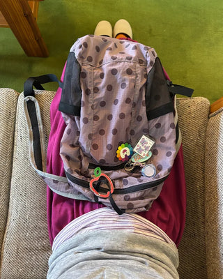 Polka Dot Nylon Backpack