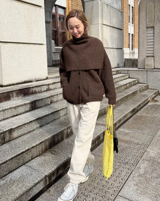 Simple elastic waist jogger pants