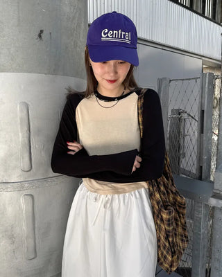 Simple raglan sleeve T-shirt