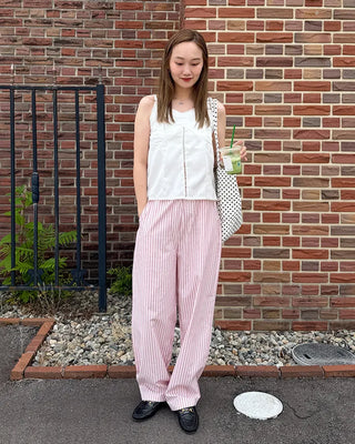Flower stitch fagoting camisole