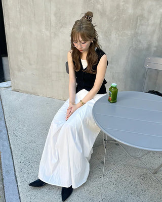 Wrap detail long skirt