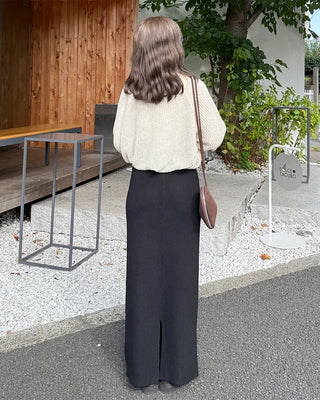 Loose-fit basic knit