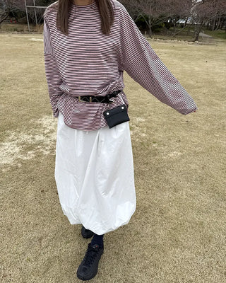 Balloon Fit Long Skirt