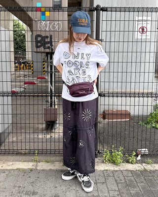 Crayon Lettering Short Sleeve T-Shirt