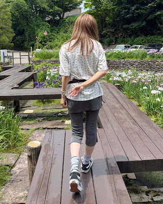 Flower Loose Fit Half Sleeve T-Shirt