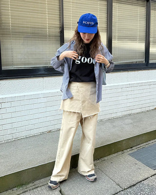 Checked hoodie shirt