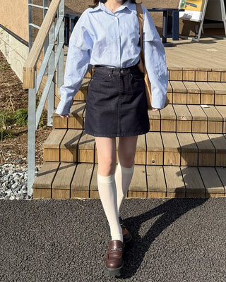 Loose-fit striped shirt