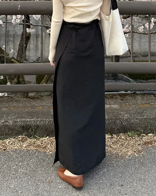 Layered strap wrap skirt
