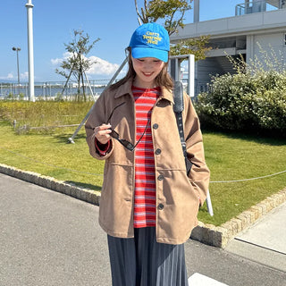 Striped long-sleeved T-shirt