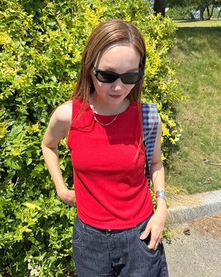 Basic Ribbed Sleeveless
