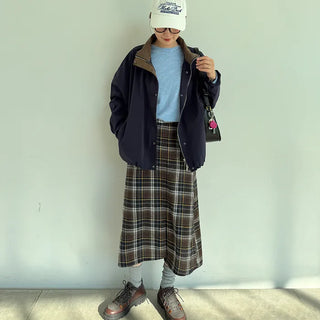 Color Point Cotton Jacket