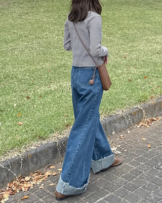 Striped camisole cardigan set