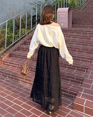 Basic One-Shoulder Crop Sweatshirt
