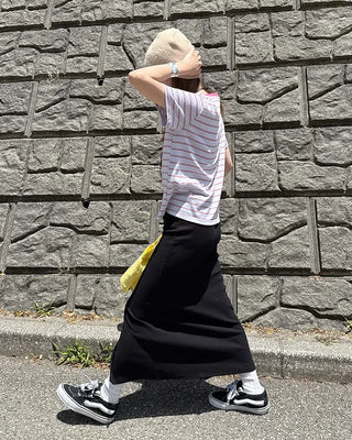 Casual striped short-sleeved T-shirt