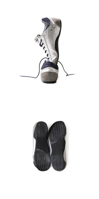 [MASONPRINCE] Aero Metallic Silver Sneakers