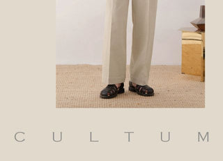 [CULTUM] Wide Leg Pleated Trousers