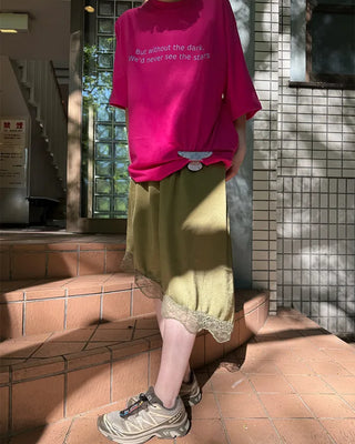 Round neck loose fit t-shirt