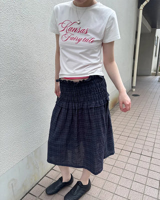 Lettering Slim Fit Short Sleeve T-Shirt