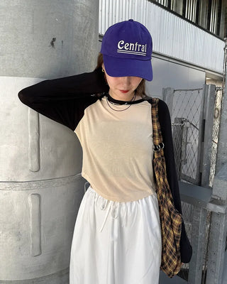 Simple raglan sleeve T-shirt
